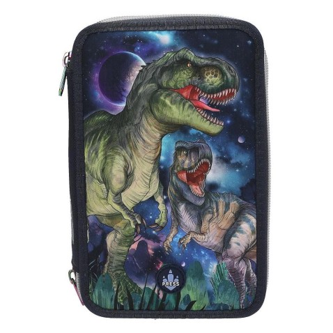 Dino World Galaxy Háromszintes tolltartó, töltött