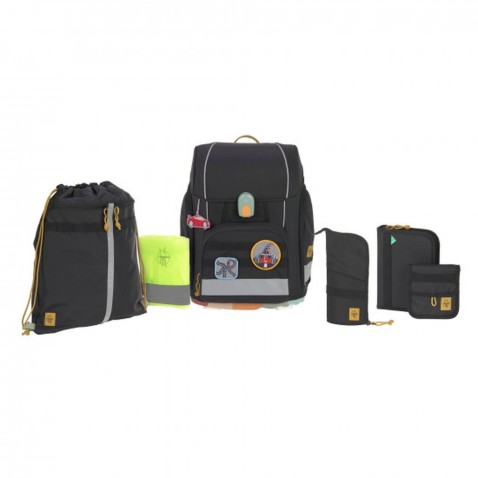 Lässig Boxy Unique Black 7 részes iskolai szett