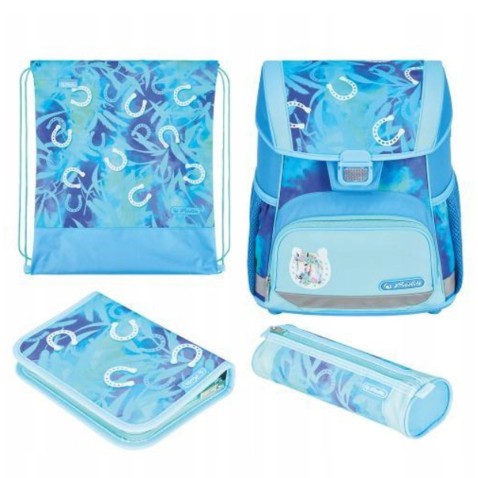 Herlitz Loop Lucky Horse iskolatáska – 4 részes szett