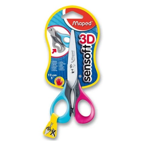 Maped SenSoft Left olló balkezeseknek – 13 cm, vegyes színek