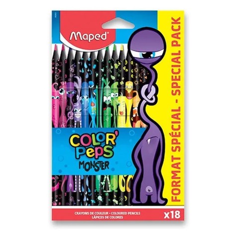 Maped Color'Peps Monster színes ceruzák – 18 szín