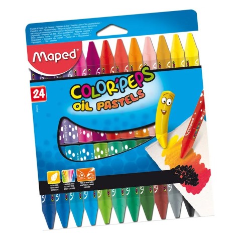Maped Color'Peps olajpasztell kréták – 24 szín