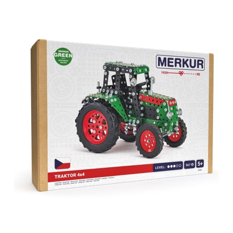 Merkur – Zöld 4x4 traktor, 567 alkatrész