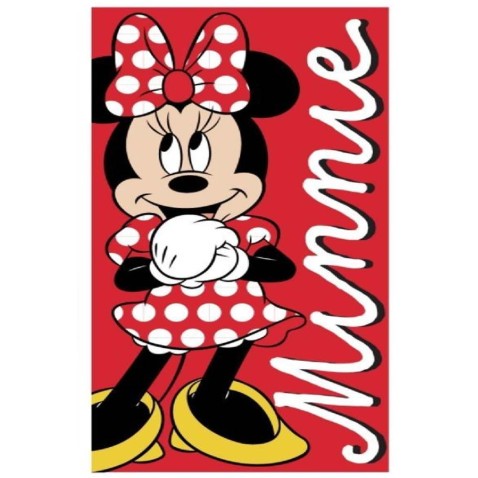 Minnie fürdőlepedő piros