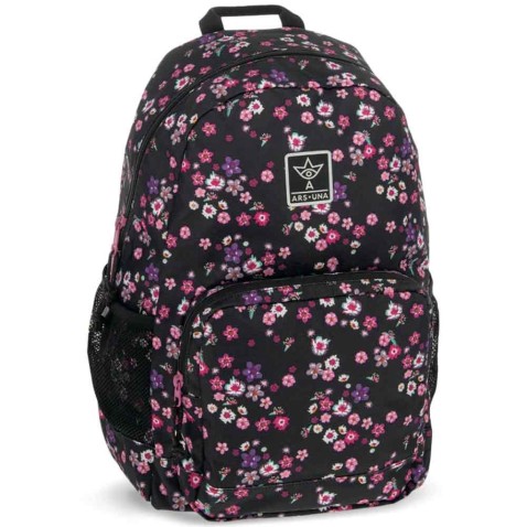 Ars Una Pearl Blossom black ergonomikus hátizsák 27 L