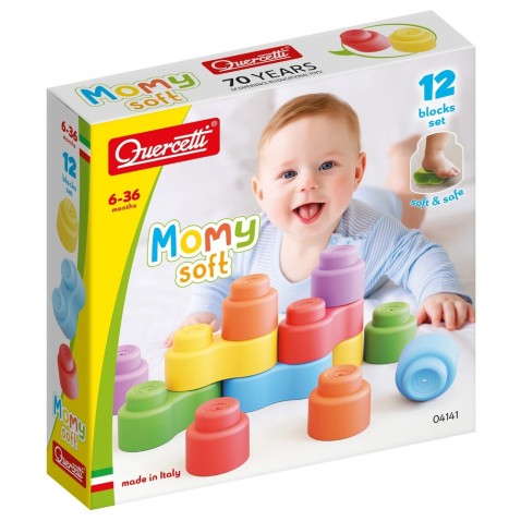 Momy puha építőkockák - 12 db