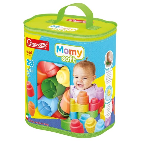 Momy Soft Bag - puha építőkockák - 28 db