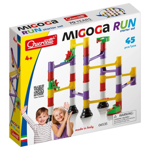Migoga Marble Run - golyópálya - kezdő készlet - 45 db