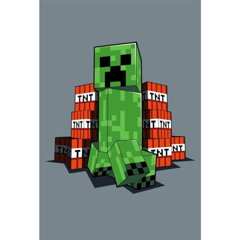 Gyerek flísz takaró Minecraft Farm