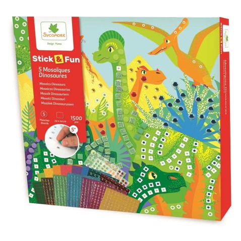 Stick & Fun – mozaik – a dinoszauruszok világa