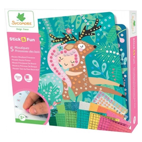 Stick & Fun – mozaik – erdei hercegnők