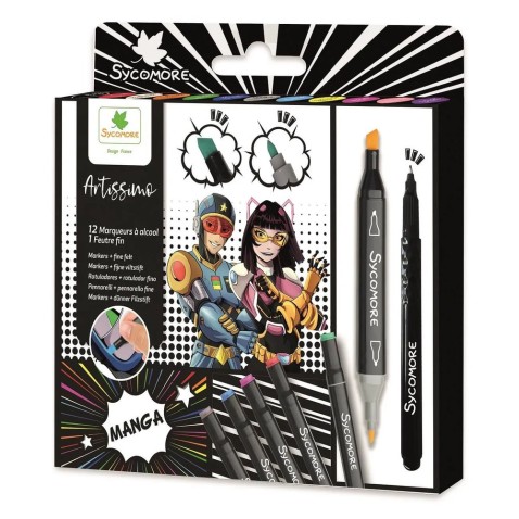 Artissimo – kétvégű alkoholos filctollak – Manga