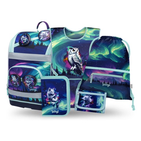 BAAGL SET 5 Zippy Plus Aurora: aktatáska, tolltartó, táska, kötény, pénztárca GRS