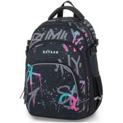 OXY SCOOLER Graffiti Pink diák hátizsák