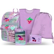 Iskolatáska szett Baagl Zippy Lavender 5db-os