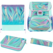 Herlitz Loop Minty Love iskolatáska – 4 részes szett