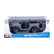 Maisto - 2021 Ford Bronco Badlands (ajtók nélkül), kék, 1:18