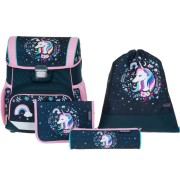 Herlitz Loop Unicorn iskolatáska – 4 részes szett
