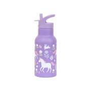 A Little Lovely Company - rozsdamentes acél kulacs, 350 ml - unikornisok a szivárvány