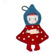 Lilliputiens - karácsonyi plüssdísz - Lilli, a piros manó