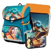 Stil Sci-fi 3 darabos iskolatáska szett elsősöknek