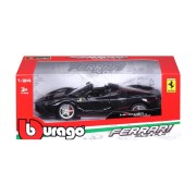 Bburago - RACE+PLAY,  Ferrari LaFerrari Aperta, metálfekete, 1:24