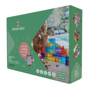 Cleverclixx – Mágneses építőjáték Inventive Pack Intense – 110 db + 15 db ajándék