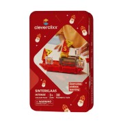 Cleverclixx – Mágneses építőjáték Mini Tiles – Mikulás – 30 db