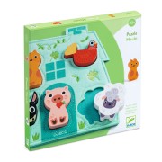 Fa állatos puzzle