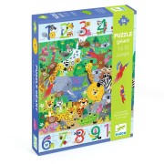 Puzzle - Dzsungel 1-től 10-ig - 54 db