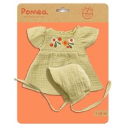 Baby Pomea - hímzett ruhácska kalappal babákhoz