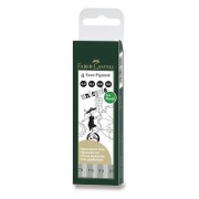 Faber-Castell Ecco Pigment markerek – 4 db, fekete