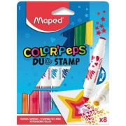 Maped Color´Peps Duo Stamp filctoll készlet 8db.