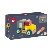 BricoKids - Összeszerelhető fa kisautó - mackó
