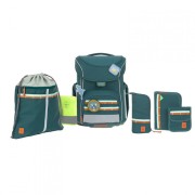 Lässig Slim Unique Dark Green 7 részes iskolai szett