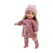 Llorens 53560 ELENA – élethű baba puha textiltesttel – 35 cm