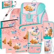 Oxybag Premium Light Little Kitty cicás iskolatáska – 12 darabos szett