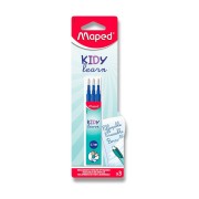 Maped Kidy Learn Magic radírozható tollbetét – kék, 3 db