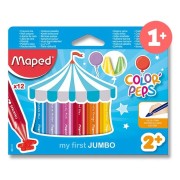 Maped Wax JUMBO viaszkréták – 12 szín