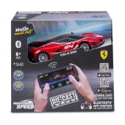 Maisto RC – Die-Cast Metal – FXX-K EVO világítással, 1:41, 2,4 GHz, USB, XTR, Bluetooth 5.0
