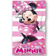 Gyermek fürdőlepedő Minnie csíkok