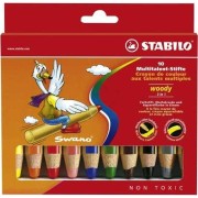 Stabilo Woody 3 in 1 színes ceruzák – 10 szín