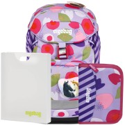 Iskolatáska szett Ergobag prime Eco pink hátizsák +tolltartó+füzetbox, szállítás ingyén