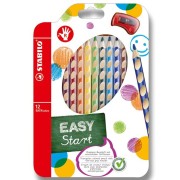 Stabilo EASYColors 12 db zsírkréta jobbkezeseknek, hegyezővel